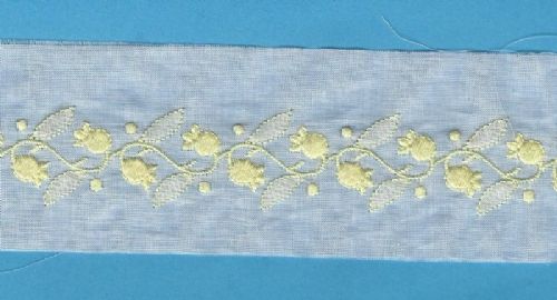 Embroidered Handloom Insertion