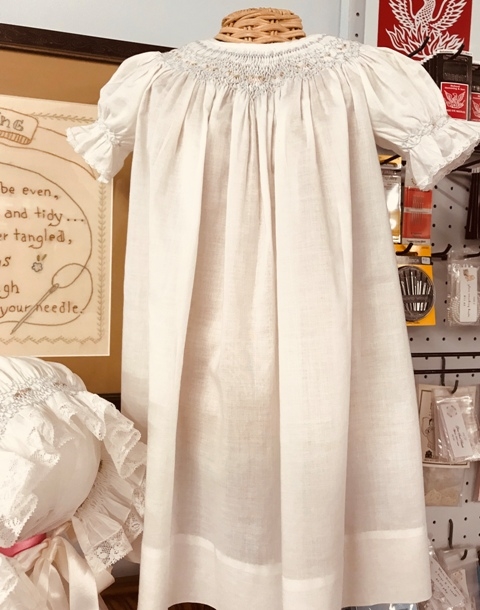 Custom Order-Hand Smocked Bishop Daygown or Dress