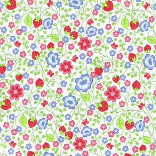 FF-2723 Floral Print with Strawberries