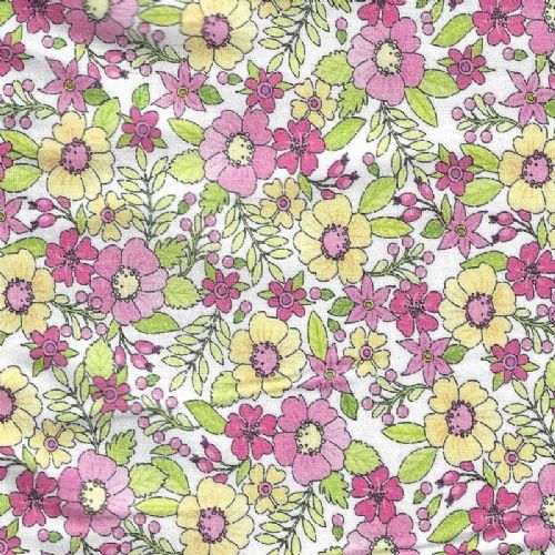 FF-2764 Deep pink floral