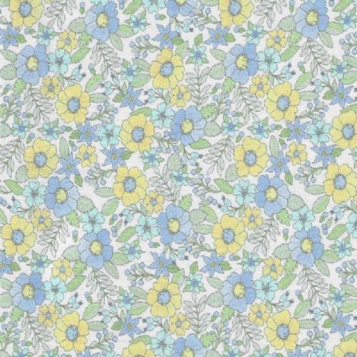 FF-2798 Blue/Yellow Floral