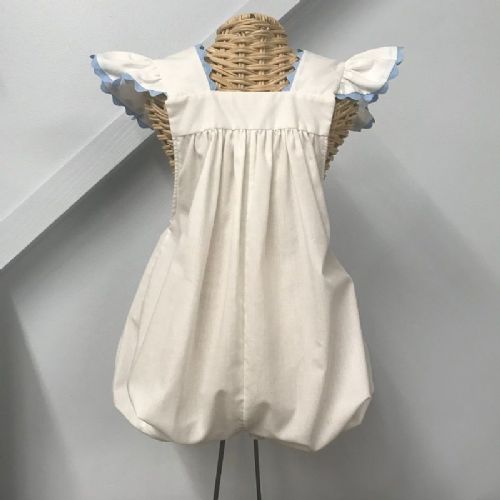 Ready to Smock-Inset Sunsuit Bubble