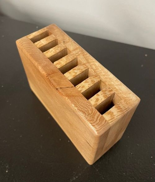Handmade Wooden Scissor Caddy-small