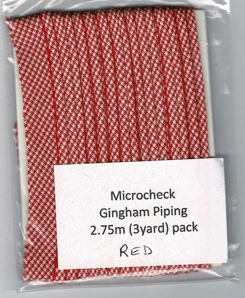 Piping-Ready to Sew-Microcheck pkgs.