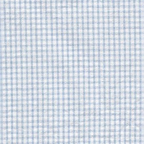 Seersucker Check Remnant-Lt. Blue