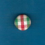 FHF-Red/Green Plaid Covered Button