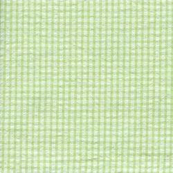 Seersucker Check Remnant-Lime Green